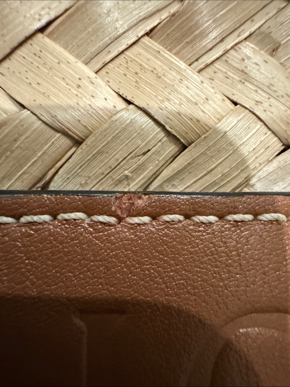 LOEWE Raffia Small Basket Bag Pre-Owned - Picture 17 of 17